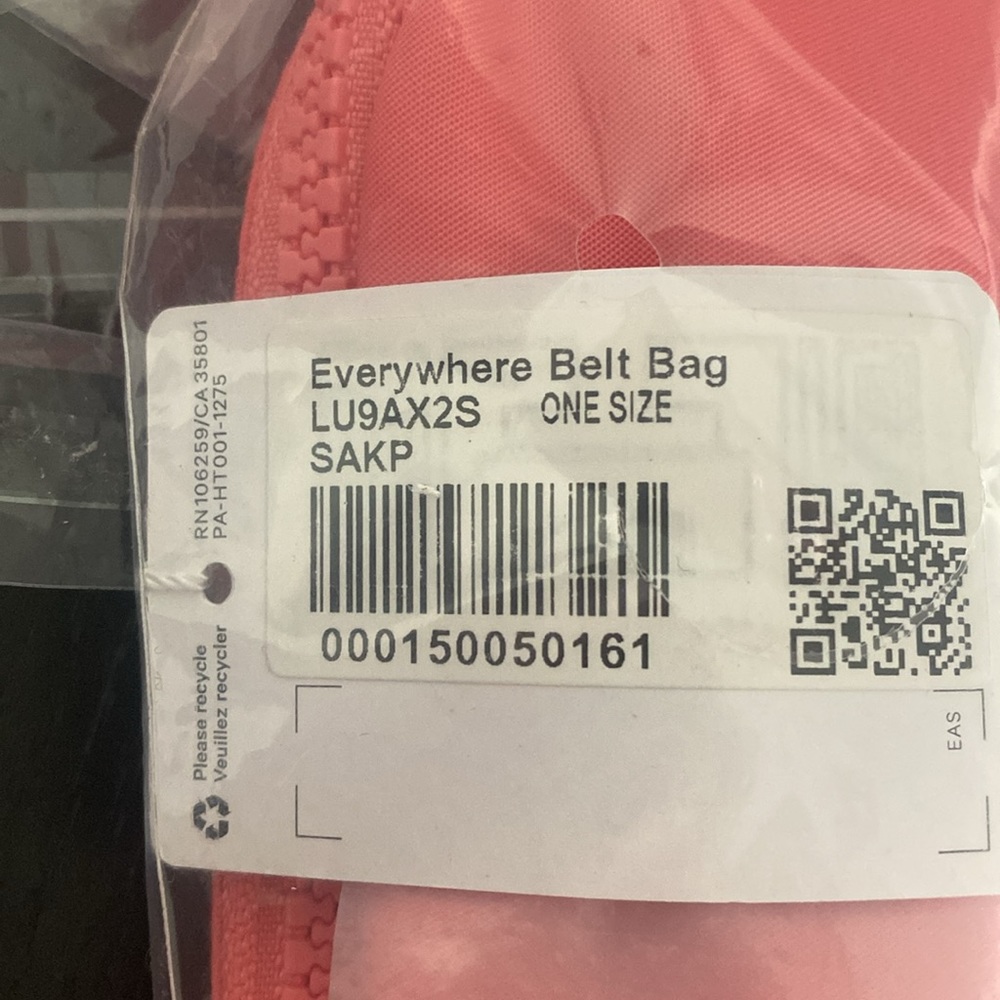 NWT Lululemon Everywhere Belt Bag 1L in Sakura Pink - Picture 9 of 9